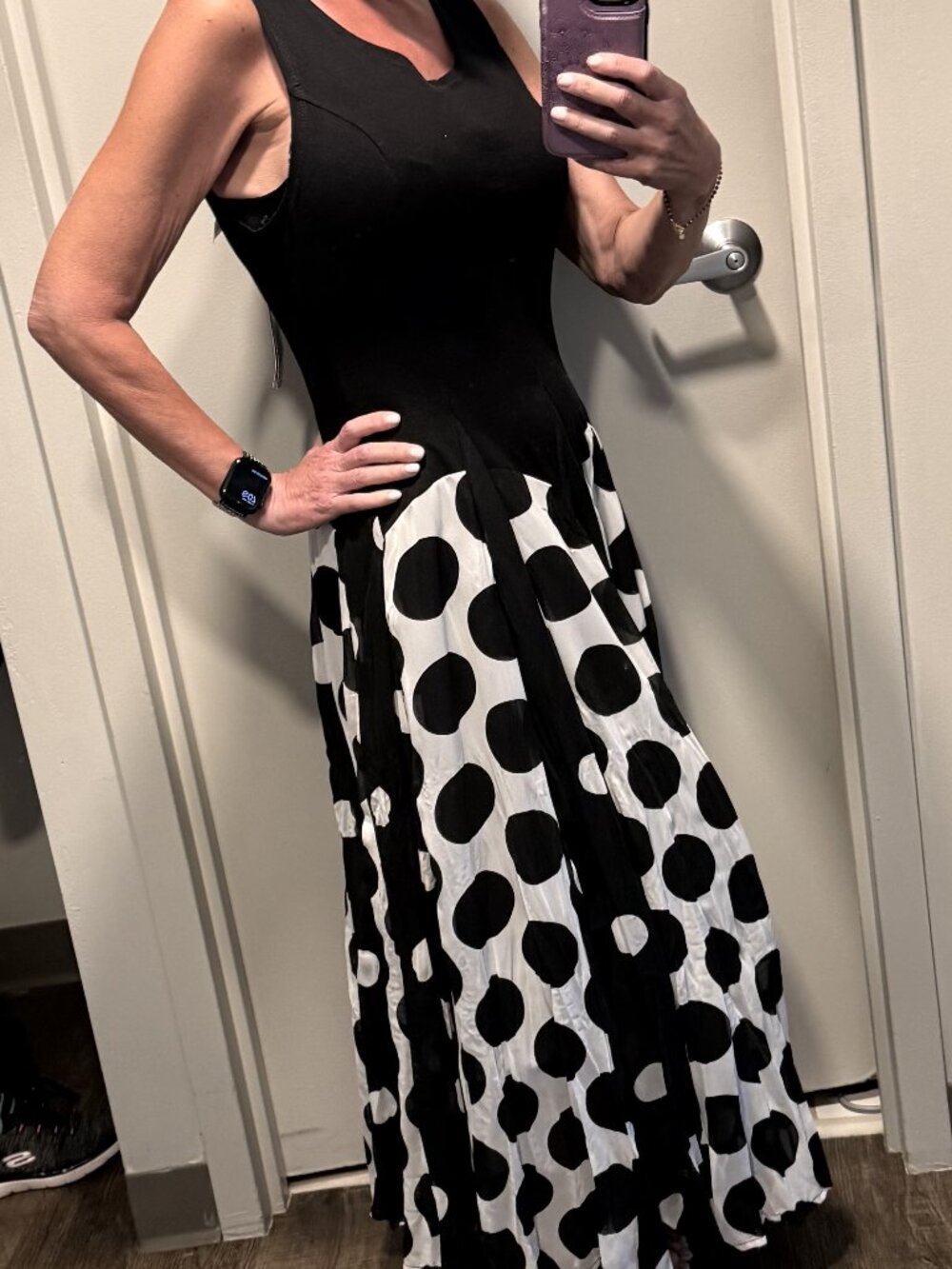 Black and White poka dot dress NWT